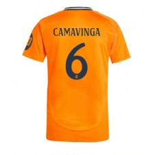 Real Madrid Eduardo Camavinga #6 Bortatröja 2024-25 Korta ärmar